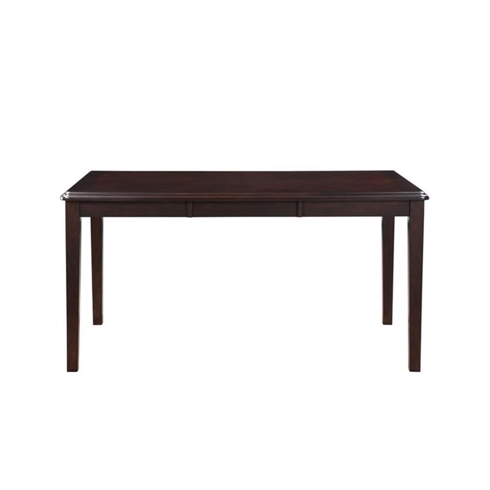 New Classic Furniture Gia Dining Collection with 48" Dining Table, 4 Cushioned Chairs, Veneer Tabletop and Solid Rubberwood Construction, Ebony