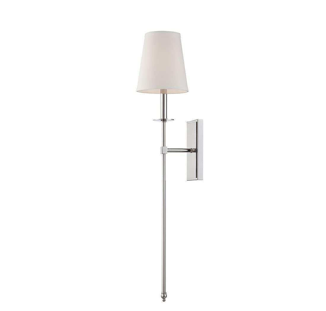 Savoy House Monroe 1 - Light Wall Light in  Polished Nickel