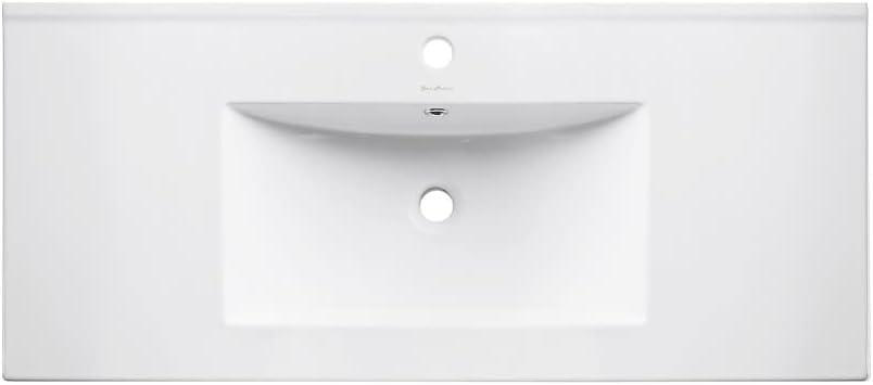 Pierre 36 Single, Open Shelf, Metal Frame Bathroom Vanity