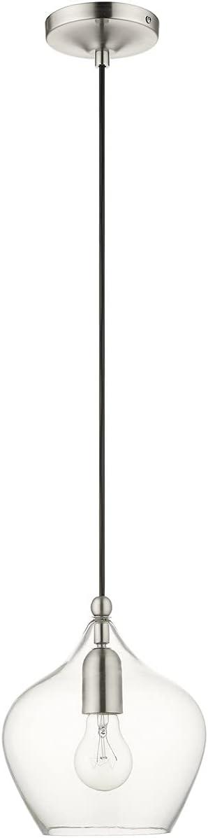 Livex Lighting Pendants 1 - Light Pendant in  Brushed Nickel