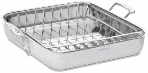 Cuisinart Chef's Classic Stainless Steel Rectangular Roaster with Rack | 16"