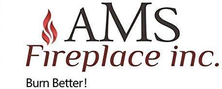 AMS Fireplace AMS Fire Pit Table Round Glass Wind Guard - Fire Flame Guard