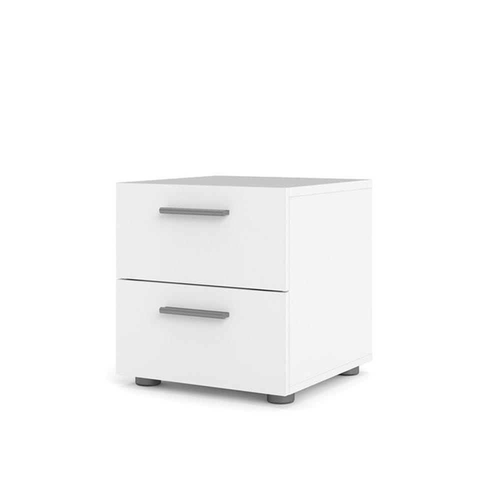 Home Square 3 Piece Bedroom Set with Dresser and 2 Nightstands in White