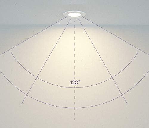 Bazz SLDSKB4W 4.25'' Dimmable Air-Tight IC Rated LED Canless Recessed Lighting Kit