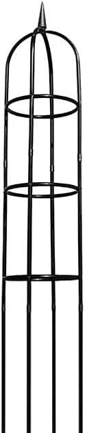 Arlmont & Co. Classic Garden Obelisk, Black, 96", By Harbor Garden (Set of 2)