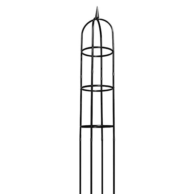 Arlmont & Co. Classic Garden Obelisk, Black, 96", By Harbor Garden (Set of 2)