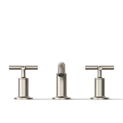 Purist® Widespread Bathroom Sink Faucet with Low Cross Handles and Low Spout