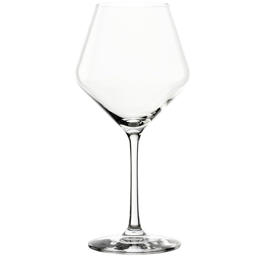 Elegant Clear Crystal Conical Wine Glasses Set of 6