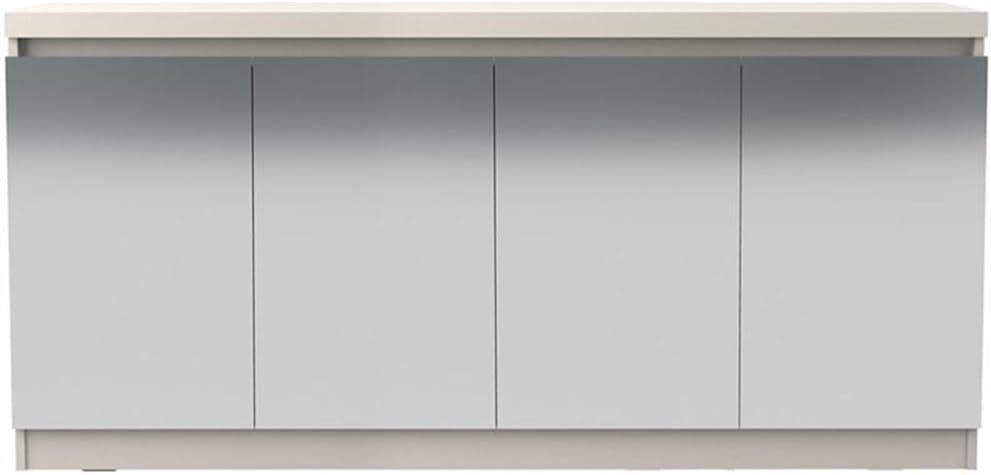 62.99" Viennese 6 Shelf Buffet Cabinet with Mirrors - Manhattan Comfort