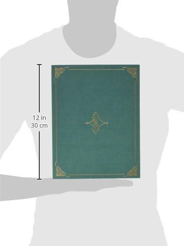 Geographics Gold Foil Border Certificate Holder, Hunter Green, 5 pack