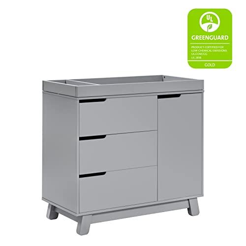 Hudson Modern 3-Drawer GreenGuard Certified Dresser with Changing Table