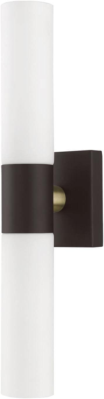 Livex Lighting Aero Bronze ADA 2-Light Vanity Sconce