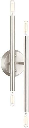 Livex Lighting 46771 Soho 4 Light 17" Tall Commercial Wall Sconce - Nickel