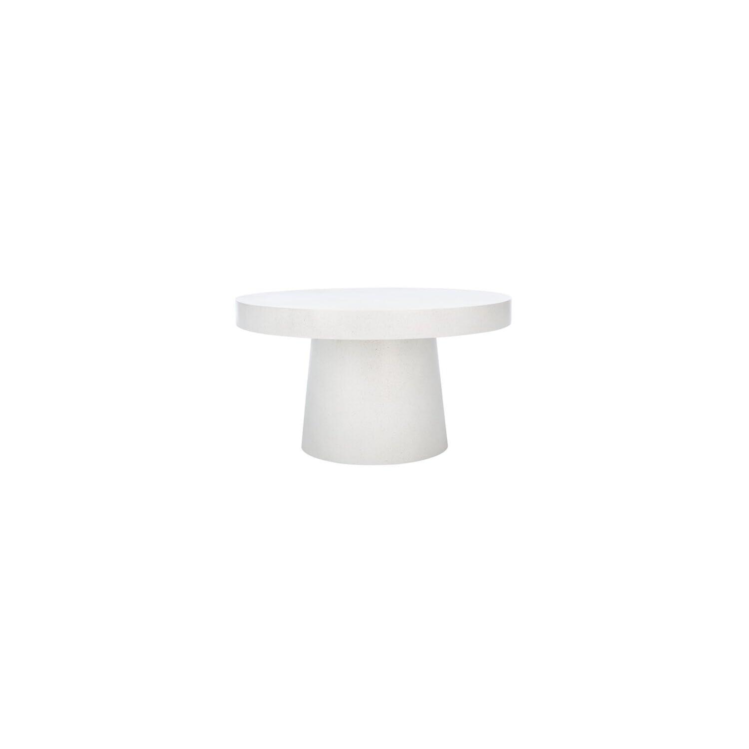 Jaria Faux Concrete Coffee Table - White Terrazzo - Safavieh