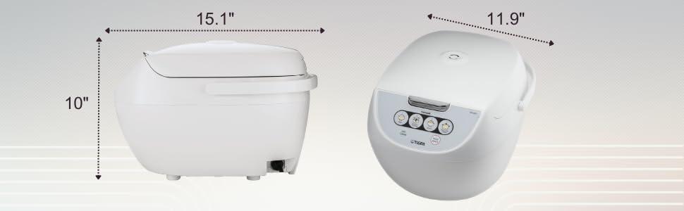 Tiger JBV-A18U 10-Cup Multi-function Rice Cooker - White