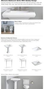 Memoirs® Stately Pedestal/Console Table Bathroom Sink Basin with Single Faucet-hole Drilling
