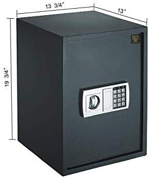 Gray Digital Steel Cabinet Safe with Touchpad Control