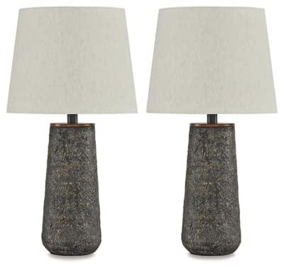 Signature Design by Ashley Casual Chaston Table Lamp (Set of 2)  Antique Bronze Finish