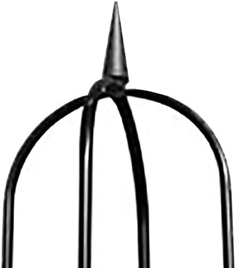 Arlmont & Co. Classic Garden Obelisk, Black, 96", By Harbor Garden (Set of 2)