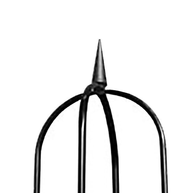 Arlmont & Co. Classic Garden Obelisk, Black, 96", By Harbor Garden (Set of 2)