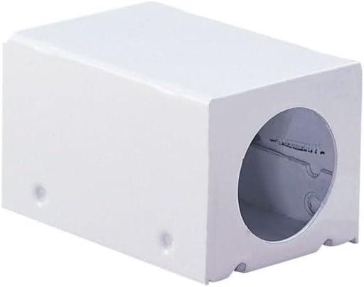 White Steel Wiring Compartment with Snap-On Cover