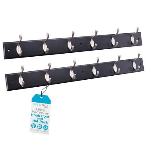 BirdRock Home Oval Hook Coat and Hat Rack - 6 Hooks