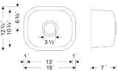 Craftsmen Series 15'' L Undermount Single Bowl Stainless Steel Kitchen Sink