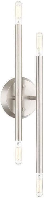 Livex Lighting 46771 Soho 4 Light 17" Tall Commercial Wall Sconce - Nickel