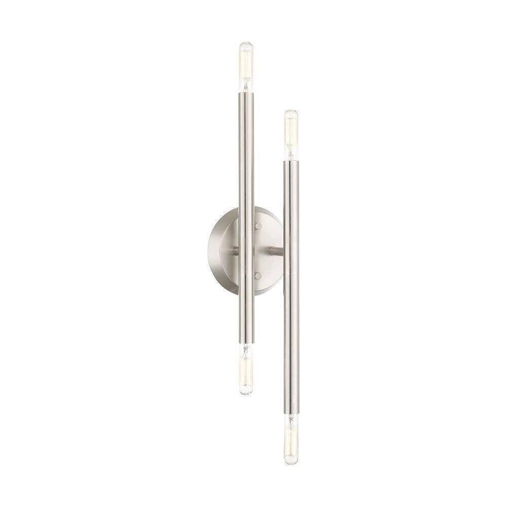 Livex Lighting Soho 4 - Light Wall Light in  Brushed Nickel