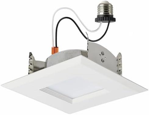 6.7 Wattage Square Downlight LED Retrofit 4" CCT Selectable