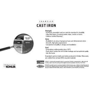 Highbridge® 60" x 32" Drop In Soaking Bathtub