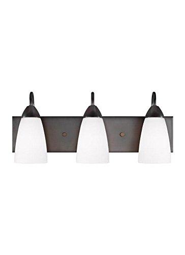 Generation Lighting 4420203-710 Seville Three - Light Wall/Bath Vanity Style Fixture, Bronze