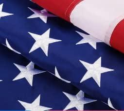 American flag USA flag 3x5FT-Embroidered Stars Flag Double Stitched Sewn Stripes Outdoors Indoors Heavy Duty flag Brass Grommets Banner