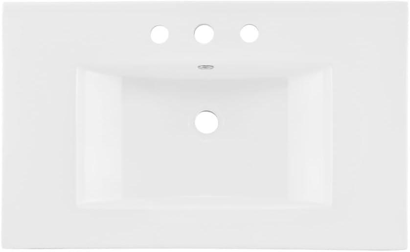 Swiss Madison 30" Vanity Top Bathroom Sink With 3 Holes