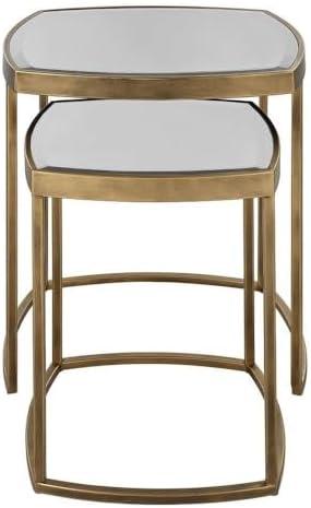 Uttermost Vista Gold Nesting Tables, Set Of 2