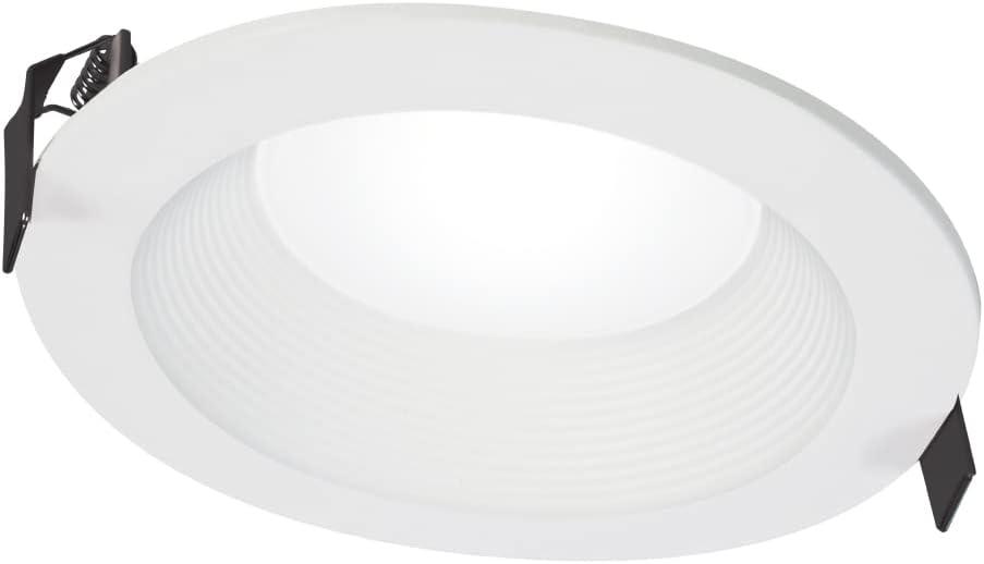 Halo 6in Matte White Energy Star LED Downlight with Color Select