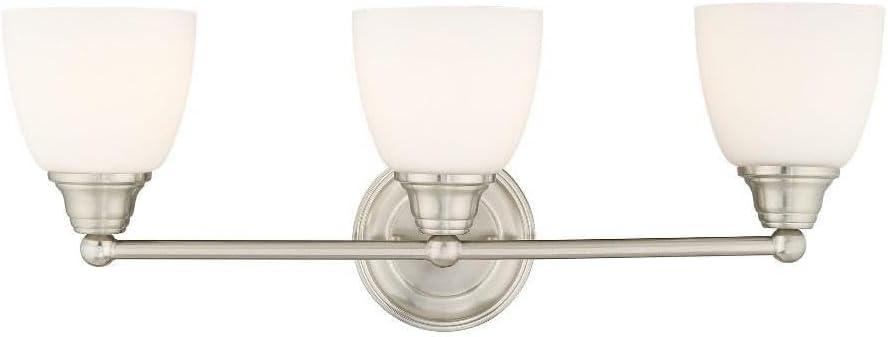 Livex Lighting Somerville 3 - Light Vanity in  Brushed Nickel