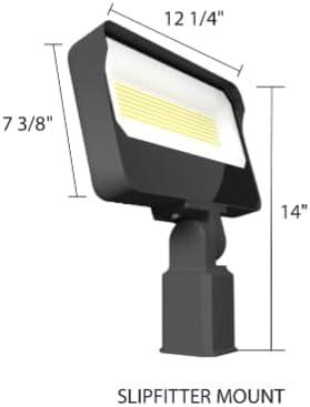 Bronze Adjustable LED Flood Light with Slipfitter Mount