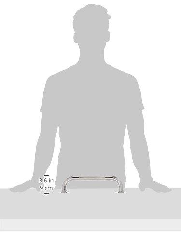 HealthLine Grab Bar for Bathroom Safety Bars Showers and Walls, Bathtub Safety Rail Shower Grab Bars Chrome Bath Handle for Elderly, Seniors, Disabled, ADA, Knurled Chrome (18 inch)