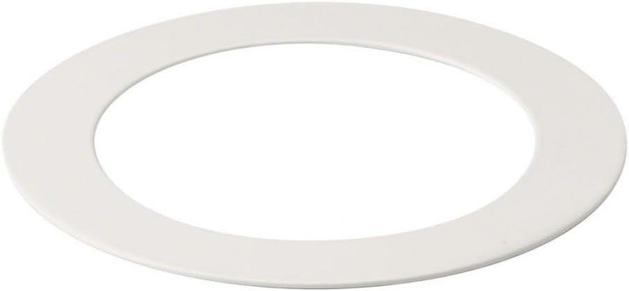 Uxcell Metal Goof Trim Ring, 2.99" OD 2.2" ID Circular Ceiling Light Ring Trims, Matte White 1Pack