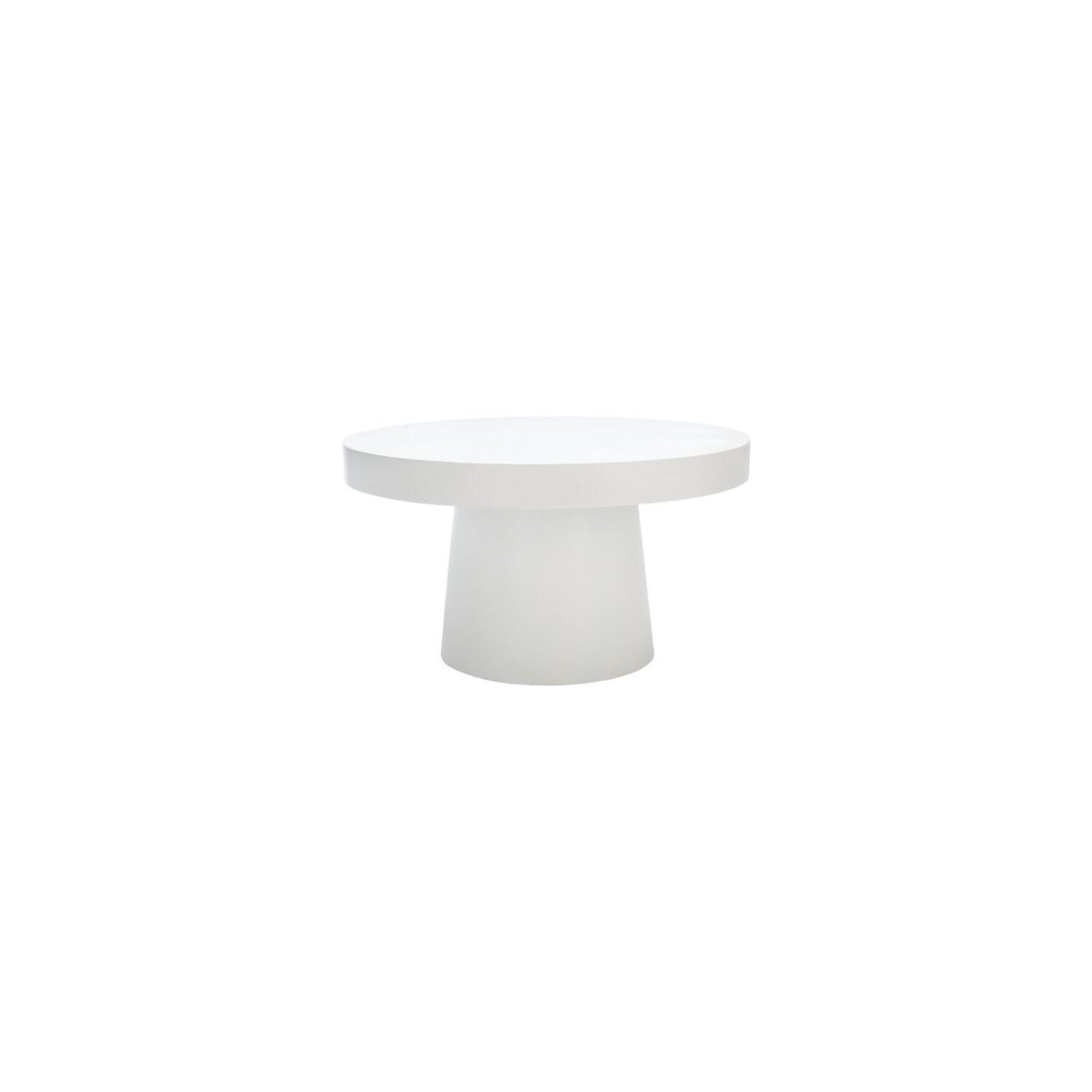 Jaria Faux Concrete Coffee Table - White - Safavieh