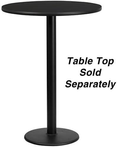 Beverly 18" Round Restaurant Table Base with 3" Dia. Bar Height Column