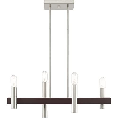 Livex Lighting Helsinki 4 - Light Chandelier in  Brushed Nickel