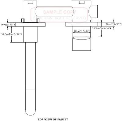 Wall Mount Vanity Faucet, Bathroom Sink Faucet Single Hole,Wall Lavatory Faucet