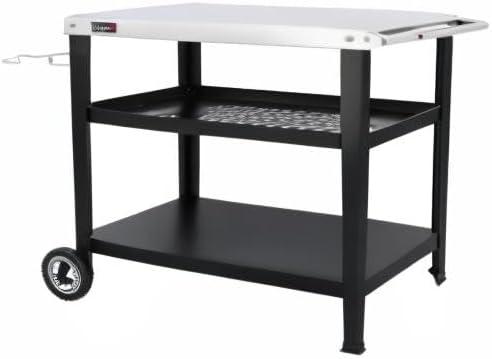 Royal Gourmet Royal Gourmet Movable 3-Shelf Grill Table with Removable Trash Bag Holder