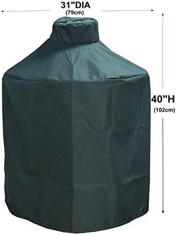 Green Heavy Duty Water Resistant Ceramic Grill Cover