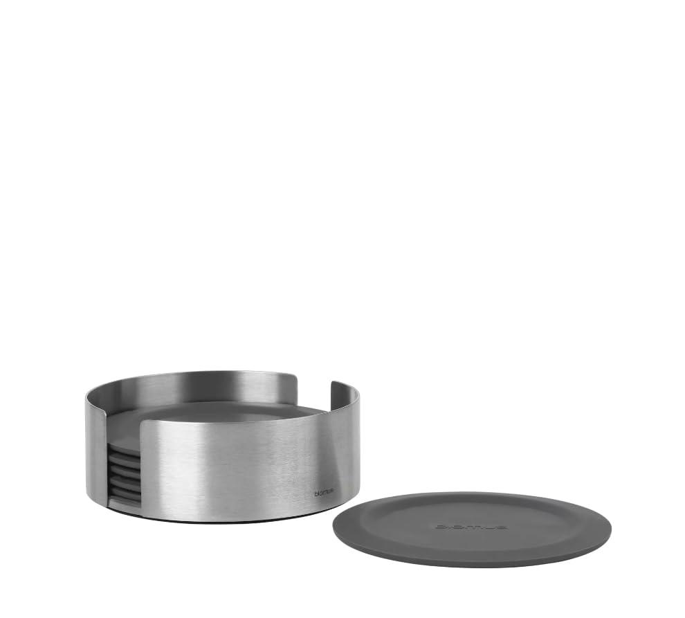LARETO 7 Piece Coaster Set with Holder