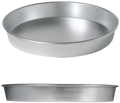 14-Inch Silver Aluminum Round Pizza Pan