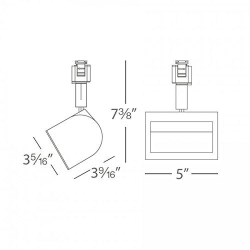 Wall Wash LED Adjustable Track Head