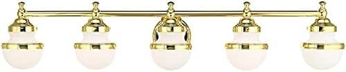 Livex Lighting Oldwick 5 - Light Vanity in  Polished Brass